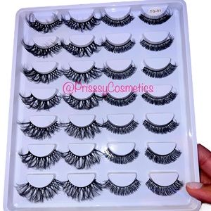 14 Pair Eyelash Bundle, 22-25mm length